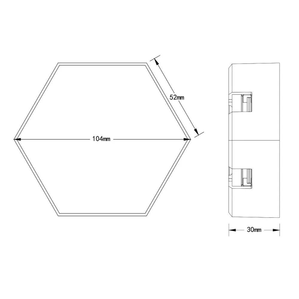 RGBIC WiFi Hexagon LED Lights — App & Music Sync Gaming Decor
