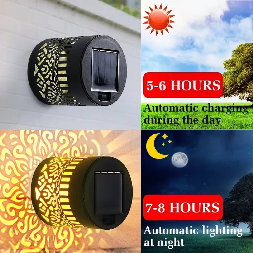 Solar Mandala LED Light,  Waterproof Outdoor Garden & Wall Decor